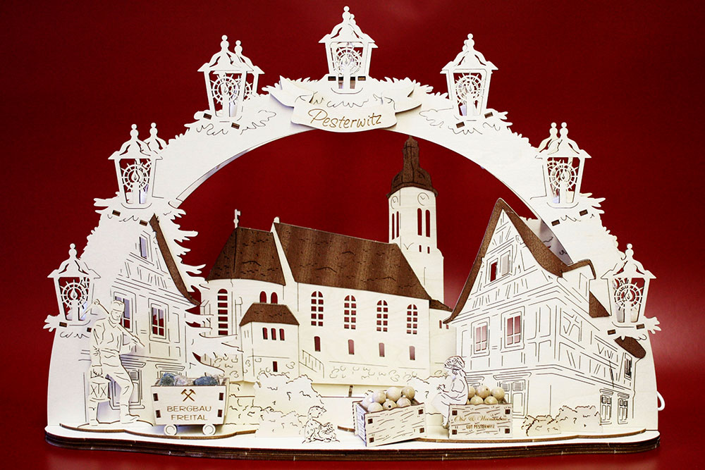 Schwibbogen Freital Pesterwitz Kirche
